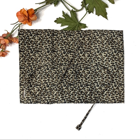 NINE WEST Leopard Print Jewelry Travel Roll NWT - Picture 7 of 8